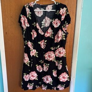 Forever 21 Black Floral Mini Dress